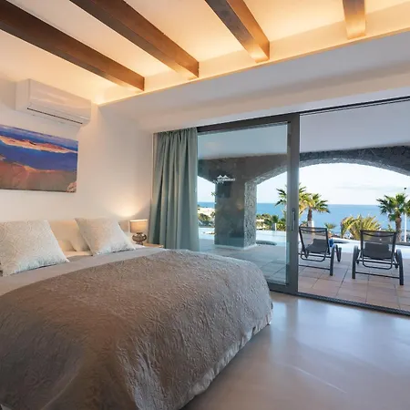 Arcos, Piscina Privada Climatizada Y Jacuzzi Con Maravillosas Vistas Al Islote De Lobos * プラヤ・ブランカ
